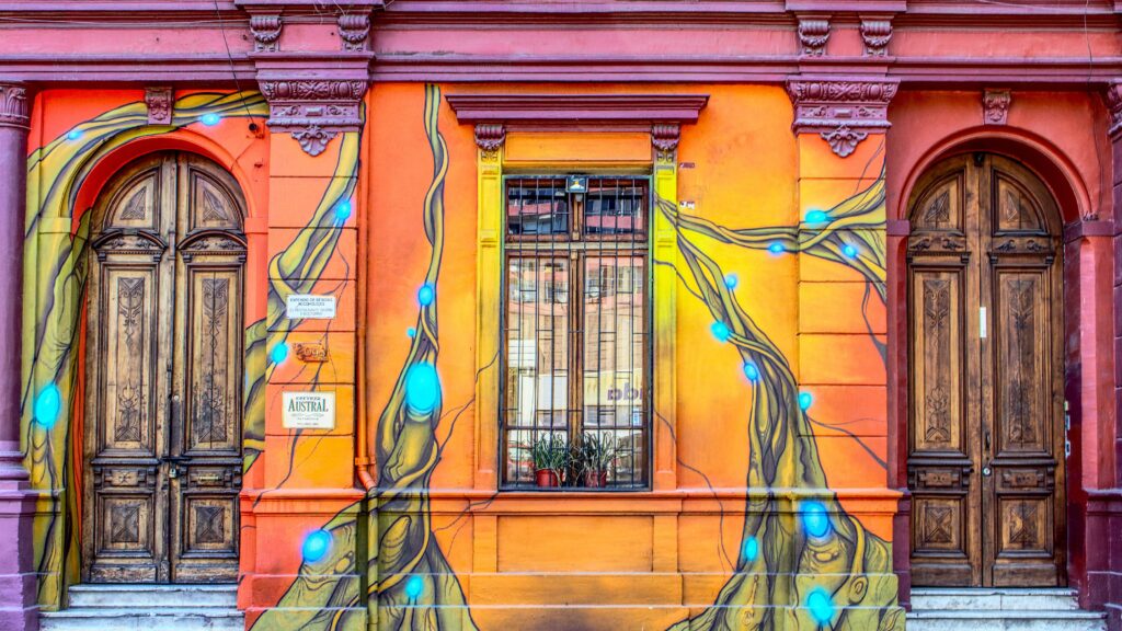 orange walls